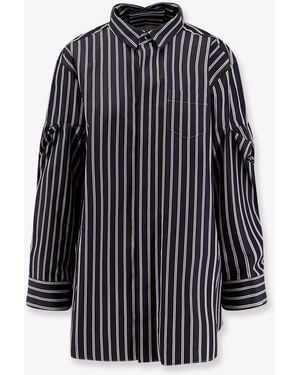 Sacai Oversize Striped Shirt - Blue