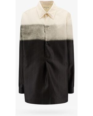 Maison Margiela Oversize Shirt With Print - Black