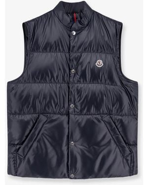 Moncler Restigo Sleeveless Down Jacket - Blue