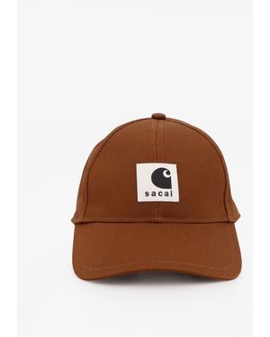 SACAI X CARHARTT WIP Carhartt Wip Duck Cotton Baseball Hat - Brown