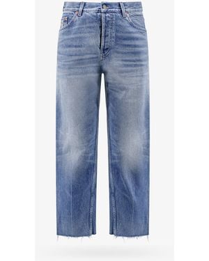 Gucci Carrot Fit Cotton Jeans - Blue