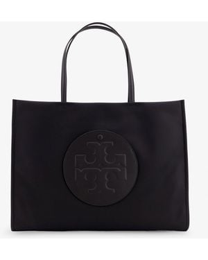 Tory Burch Ella Tote Nylon Handbag - Black