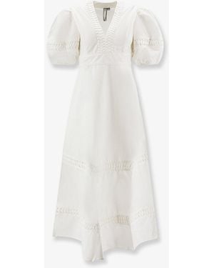 Scarlett Poppies Odessa Cotton Dress - White