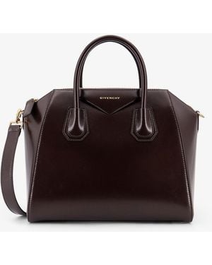 Givenchy Antigona Small Leather Bag - Brown