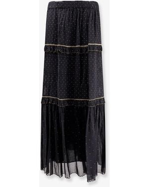 Isabel Marant Marant Etoile Volodia Polka-Dots Skirt - Black