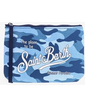 Mc2 Saint Barth Pochette Aline Con Stampa Den Mim 31 - Blu
