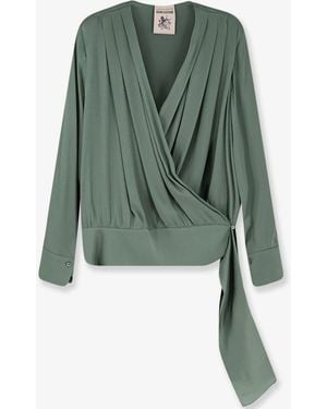 Semicouture Satin Shirt - Green