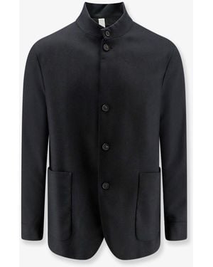 Hevò Casalvecchio Wool Blend Jacket - Black