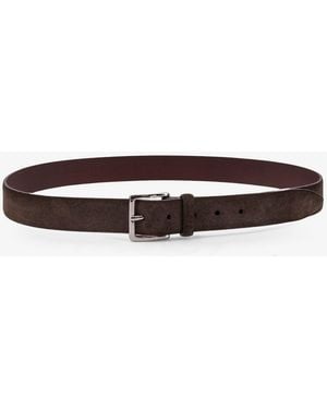 Orciani Amalfi Suede Belt - White