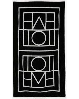 TOTEME Cotton Beach Towel - Black