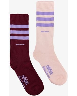 adidas Cotton Blend Bipack Socks - Red