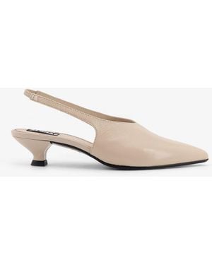 Alohas Eros Leather Slingback Decolleté - Natural