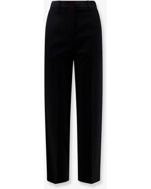 Alysi Cigarette Virgin Wool Pants - Black