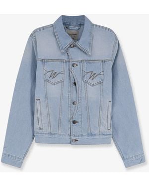 Walk In Paris Postman Denim Jacket - Blue