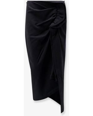 Dries Van Noten Cotton Midi Skirt - Black