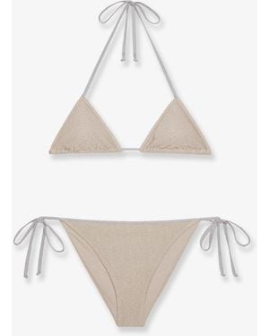 MC2 Saint Barth Viana Lurex Bikini - White