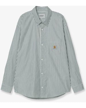 Carhartt Daldry Striped Cotton Shirt - Blue