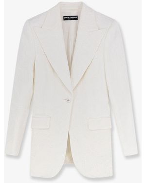 Dolce & Gabbana Blazer Turlington Brocade - White