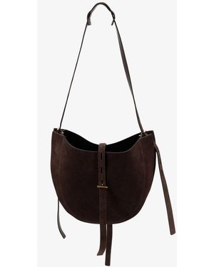MINOBOSSI Suede Crossbody Bag - White