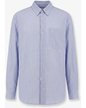 Tonywack Lyocell Shirt With Striped Motif - Blue