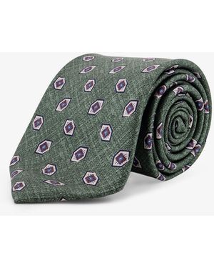 NUGNES 1920 Silk Tie - Gray