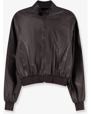 Gucci Soft Nappa Leather Bomber Jacket - Black