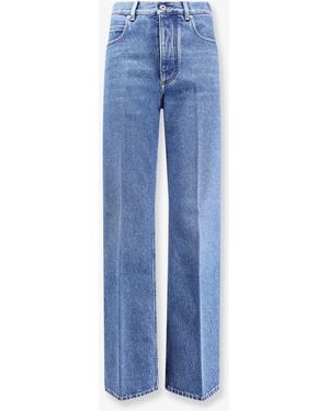 Bottega Veneta Flared Cotton Jeans - Blue
