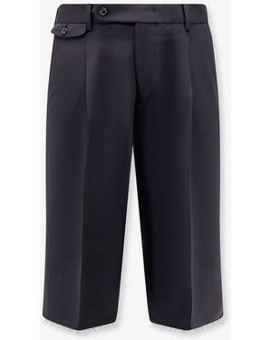 Tonywack Wool Blend Bermuda Shorts With Frontale Pinces - Blue