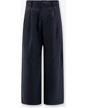 Tonywack Loose Fit Cotton Trousers - Blue