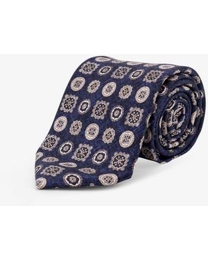 NUGNES 1920 Silk Tie - Blue