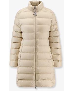 Moncler Igesse Nylon Long Down Jacket - Natural