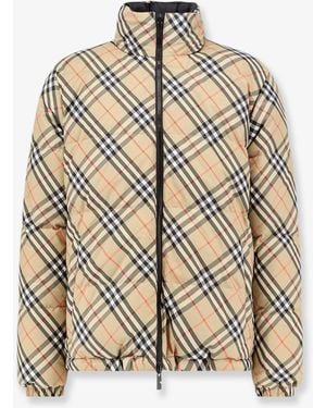 Burberry Snowdon Traditional Check Reversible Jacket - Natural
