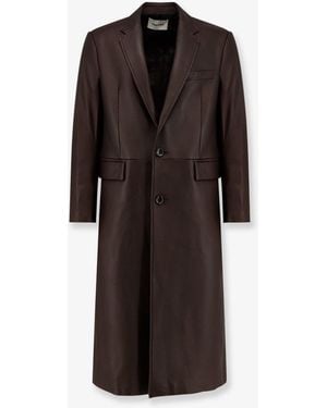 Tonywack Leather Coat - Brown
