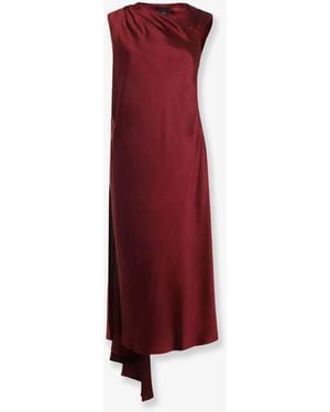 Max Mara Edolo Silk Dress - Red