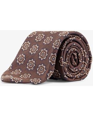 Kiton Silk Tie - Brown