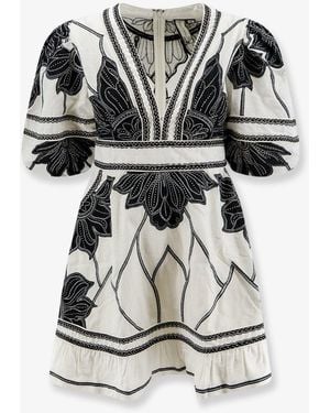 Scarlett Poppies Petal Whispers Cotton Dress - Grey