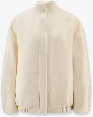 Hevò Porto Selvaggio Virgin Wool Jacket - White