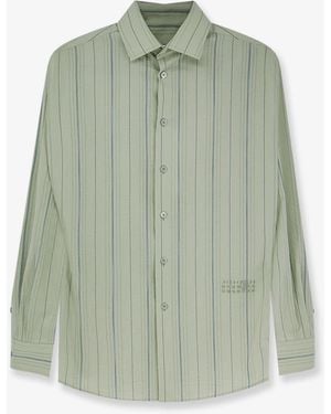 MM6 by Maison Margiela Striped Cotton Shirt - Green