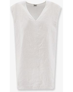 Aspesi "Vissuto" Oversize Linen Top - White
