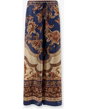 Zimmermann Aster Silk Pants - Multicolor
