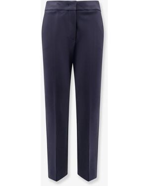 Max Mara Pegno Viscose Blend Trousers - Blue