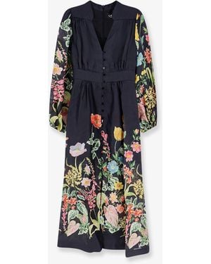 Lavi Cassandra Natural Ramie Dress - Blue