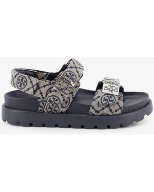 Tory Burch Sandals T Mono Perfect Monogram - White