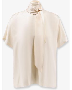 Brunello Cucinelli Silk Top - Natural