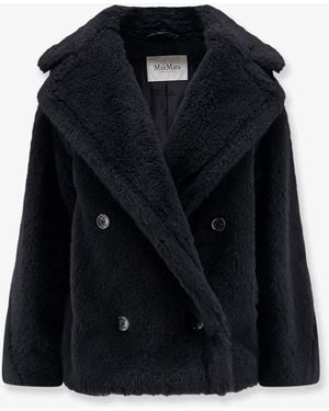 Max Mara Mxmalcuno Alpaca, Virgin Wool And Silk Jacket - Black