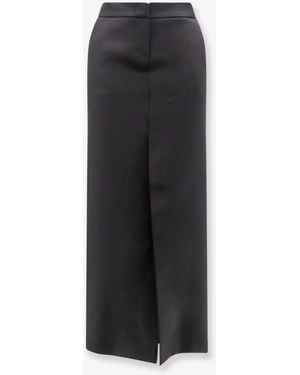 ACTUALEE Satin Pencil Skirt - Black