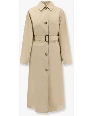 TOTEME Tumbled Cotton And Silk Trench Coat - Natural
