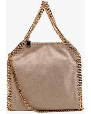 Stella McCartney Falabella Mini Shaggy Deer Shoulder Bag - Natural