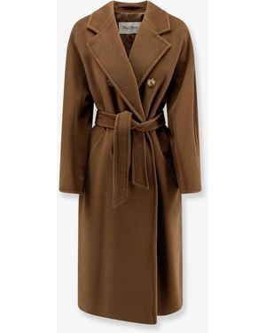 Max Mara Madame Wool And Cashmere Blend Coat - Brown