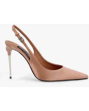 Dolce & Gabbana Satin Court Shoes - Pink